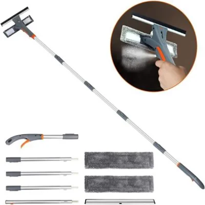 Soluție de curățare a geamurilor 2 în 1 cu pulverizator WINDCLEAN® încorporat