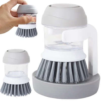 Perie de curățat vase cu dozator de detergent SCRUBY®