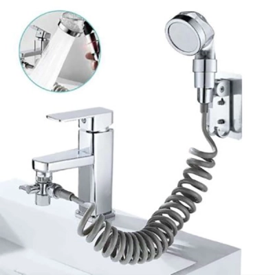 Extensie multifuncțională pentru chiuvetă cu receptor de duș și suport JETEXTEND® 🚿