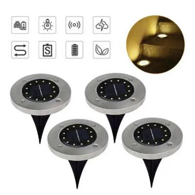 LICHIDARE! Set de 4 buc. Lumini solare pentru grădină și terasă Lumigard®