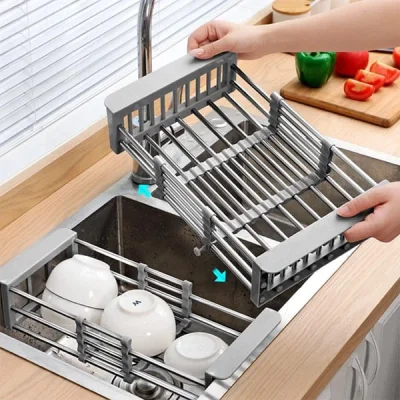 Suport pliabil SINKMATE® pentru uscarea vaselor și spălarea legumelor