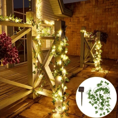 Lanț solar decorativ cu frunze (5 m) - LEAFGLO®