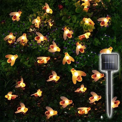 Ghirlanda de iluminare cu LED alimentată cu energie solară CutesyBee®