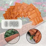 Set 6 buc. Gard decorativ de gradina - caramida - TERRABARIC® set 6 buc gard decorativ de gradina caramida terrabaric