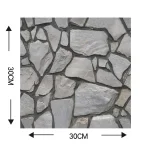 Set de 10 Tapet 3D autoadeziv - Rock Effect Rockwrap®