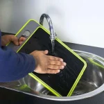 SLICEGEM®: Placă de tăiat cu dezghețare rapidă 4 în 1 cu ascuțitor de cuțite și răzătoare încorporată slicegem plac de tiat cu dezgheare rapid 4 in 1 cu ascuitor de cuite i rztoare incorporat